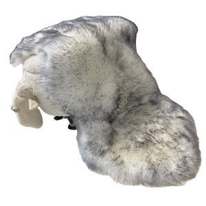 Tapis en laine d'Australie véritable, épais, moelleux, <span class=keywords><strong>lisse</strong></span>, à poils longs, tapis en <span class=keywords><strong>fourrure</strong></span> animale naturelle pour la maison, décoration d'hiver, peau de mouton, vraie <span class=keywords><strong>fourrure</strong></span> - Product Image 1
