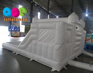 Mini château gonflable blanc avec toboggan, qualité commerciale, combo, <span class=keywords><strong>pour</strong></span> le <span class=keywords><strong>mariage</strong></span>, offre spéciale - Product Image 4