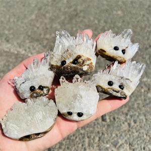 Commercio all'ingrosso naturale di alta qualità trasparente cristallo di quarzo cluster riccio reiki cristallo <span class=keywords><strong>groot</strong></span> per la decorazione dei regali - Product Image 1