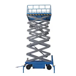 Alta Qualidade Automotora Hidráulica Scissor Lift Plataforma De Trabalho Aéreo