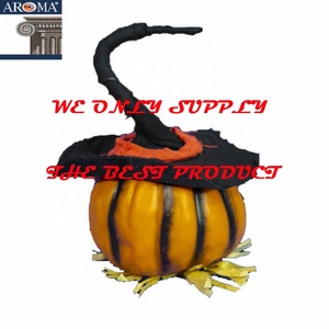 Vente flash : Décoration d'Halloween unique, citrouille animée qui bouge avec un chapeau, pour la décoration murale de maison hantée, décorations de fête - Product Image 5