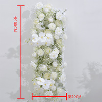 Set Bunga Mawar Hydrangea Sutra Buatan Tangan, Rangkaian Bunga Artifisial Modern Romantis, Dapat Digunakan Kembali untuk Fotografi Pernikahan dan Dekorasi Rumah