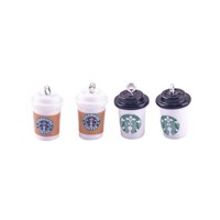 Breloques alimentaires simulées, tasse à café avec crochet, pendentif 3D pour bijoux, boucles d'oreilles, collier, matériel DIY, accessoires pour maison de poupée