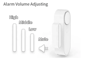 Alarme de porte sur site WiFi à son réglable avec bouton de panique SOS capteur de porte Tuya intelligent pour porte à usage domestique