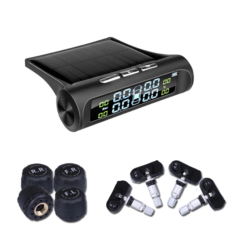 Система мониторинга давления в шинах с ЖК-дисплеем, на солнечной батарее