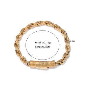 Vente chaude Titane Acier Hommes Fleur Panier Chaîne <span class=keywords><strong>Bracelet</strong></span> <span class=keywords><strong>Couple</strong></span> <span class=keywords><strong>Bracelet</strong></span> - Product Image 6