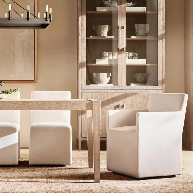 Luxury Modern Restaurant Dining Chair Armchair for Home & Hotel/Villa Use Customizable Factory Direct Sales