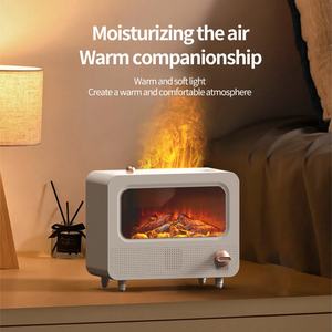 Humidificateur à ultrasons à effet de combustion de bois simulé, bruit blanc, aromathérapie, vaporisateur de brume pour usage domestique et en camping-car, 1 an - Product Image 5