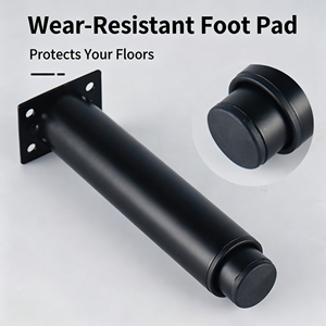 Adjustable Furniture <b>Legs</b>, Leveling Feet with Rubber Base Pads, Screw In Levelers <b>for</b> Table, <b>Sofa</b>, Cabinet, Bed, Workbench, Desk - Product Image 6