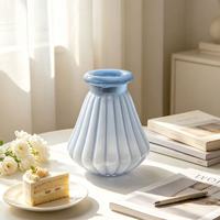 Vase élégant et créatif, vase en verre soufflé à la main, vase en verre personnalisé à motifs de nuages, décoration d'intérieur