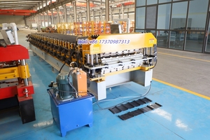 Fabbrica diretta TR5 TR7 doppio strato di copertura macchina IBR tetto foglio ex vendita calda in acciaio colorato macchina per la formatura di piastrelle in Messico - Product Image 2
