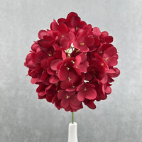Parasol en gros d'usine, fleur artificielle de haute qualité pour la décoration intérieure QYYN-1519, 117 hortensias