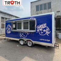 Food Truck d'extérieur Truth avec équipement de cuisine complet, cuisine mobile personnalisée pour festivals, événements de restauration et vente de rue