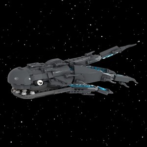 Khối xây dựng mô hình cá voi không gian funbuild MOC-200357 purgil ngôi sao cá voi Kích thước <span class=keywords><strong>L</strong></span> cuộc chiến tranh phiến quân xây dựng gạch khối đồ chơi - Product Image 2
