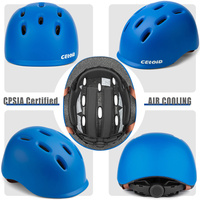 Casque de skate et de vélo OEM ODM CELOID léger, rose mat, pour enfants, coque en PC robuste, caractéristiques de sécurité, fermeture rapide