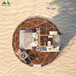 Tende a Cupola per Glamping con Bagno, Impermeabili, Resistenti alla Neve, ai Raggi UV e al Fuoco, Prodotte in Cina - Product Image 5
