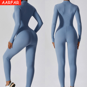 <span class=keywords><strong>Tuta</strong></span> Sportiva da <span class=keywords><strong>Donna</strong></span> Personalizzabile con Logo, Manica Lunga, Chiusura a Zip, in Nylon, per Yoga e Fitness - Product Image 2