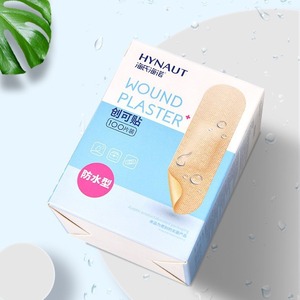 Hynaute Wound Plaster, 100 piezas, vendaje estéril impermeable para cortes y rasguños menores - Product Image 1