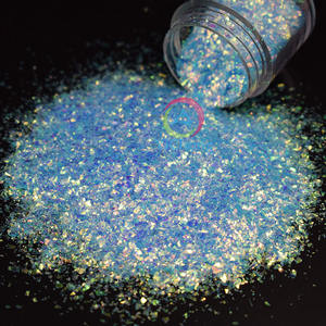 <span class=keywords><strong>Polvo</strong></span> <span class=keywords><strong>de</strong></span> <span class=keywords><strong>hadas</strong></span> iridiscente para Nail Art, copos irregulares, purpurina, Mylar, artesanías, cosméticos, vaso, venta al por mayor - Product Image 2