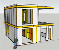 Assemblage facile de villa légère modulaire préfabriquée duplex à deux étages Offre Spéciale de structure métallique de conception moderne de bâtiment en acier de villas