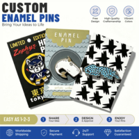 Badges de revers personnalisés en gros : Créez votre propre logo, nom, chapeau, épingles en métal émaillé souple ou dur pour vêtements