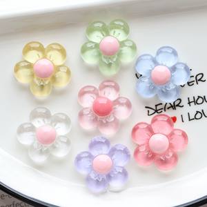 Cabujones planos de resina de la serie Clear Flower para horquillas, fundas de teléfono, scrapbooking, joyería DIY, manualidades y accesorios de decoración - Product Image 6