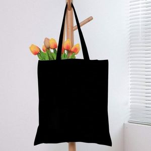 Custom Cotton Canvas Tote Bag <b>Blank</b> Canvas for Promotional Shopping Gifts with Shoulder Strap Plain Custom Bag - Product Image 2