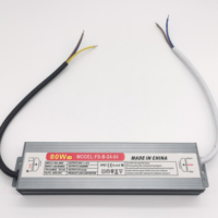 Alimentation électrique LED étanche 80w pour extérieur, transformateur d'alimentation électrique chinois