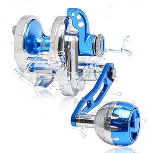 Carrete de Pesca NOVISON Topline Metálico para Jigging con Manivela Izquierda, Relación de Engranajes 6.3:1, Resistente a la Corrosión, Arrastre Máximo 35Kg, para Pesca en Alta Mar - Product Image 1