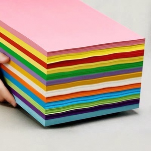 <strong>Colored</strong> A4 Cardstock <strong>Paper</strong> 80g Weight Pastel Construction Craft for Kids for <strong>Printer</strong> Origami Scrapbook - Product Image 1