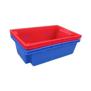 Heavy Duty PP Stackable Leakproof Eco-Friendly Durable Tote <strong>Crate</strong> <strong>Storage</strong> Food 180 Plastic Turnover Moving Boxes Fish Bins - Product Image 3