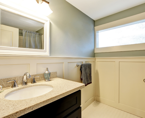 Tocador de baño de madera contrachapada RTA de estilo europeo, armario colgante de pared elegante de alta calidad de proveedor vietnamita para apartamentos - Product Image 4