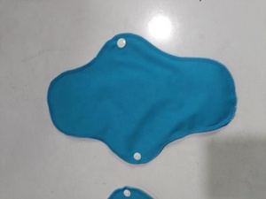 4 unids/set de almohadillas menstruales reutilizables de algodón puro, almohadillas sanitarias lavables económicas de flujo ligero y pesado para mujer - Product Image 4