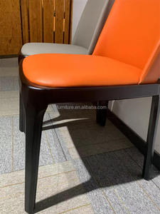 Factory Price Luxury Modern Nordic Leather Dining Chair with Adjustable Features Extendable Design Custom Color Options - Product Image 4