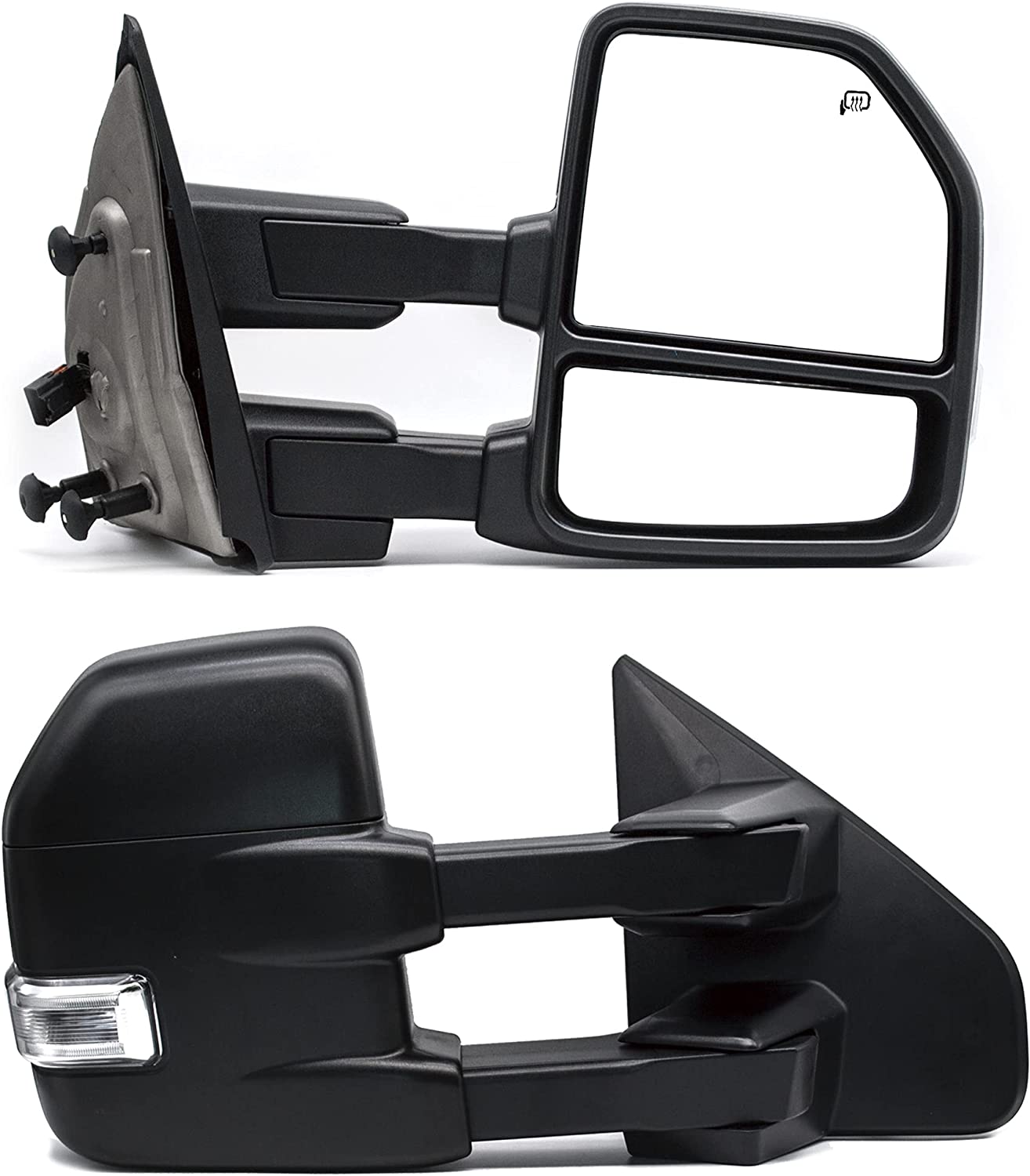 Towing Mirrors для 2004-2006 Ford F150 Pickup Power Heated Defrost Tow Mirrors с LED Turn Signal Puddle Light