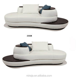 أرائك جلدية على شكل قوس رائجة البيع غرفة معيشة فاخرة صلبة ، شريط مكتب منزلي ، أريكة KTV ، أثاث مكتبة - Product Image 3