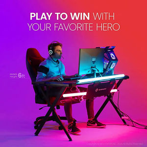 红色黑色超人旋转游戏椅更厚更宽的办公电脑赛车椅可调扶手Sillas游戏玩家 - Product Image 4