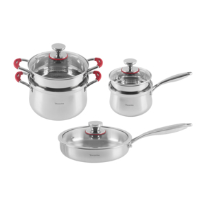 Juego <span class=keywords><strong>de</strong></span> <span class=keywords><strong>Ollas</strong></span> y Sartenes Antiadherentes <span class=keywords><strong>de</strong></span> Tres Capas para Cocina, Material <span class=keywords><strong>de</strong></span> Grado Alimenticio, Juego <span class=keywords><strong>de</strong></span> Utensilios <span class=keywords><strong>de</strong></span> Cocina Duraderos <span class=keywords><strong>de</strong></span> <span class=keywords><strong>Acero</strong></span> <span class=keywords><strong>Inoxidable</strong></span> - Product Image 1