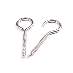 Hook Screws for Wood Wholesale Stainless Steel 304/316 Galvanised Eye Screws Lifting Bolt Sling <strong>Ring</strong> Sheep Hook and Eye Screw - Product Image 1