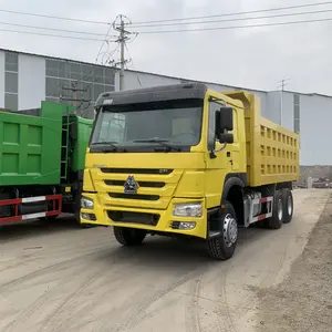 2023 Used Chinese Tipper Truck 6x4 10 Wheels Left Euro 2 Howo Dump Truck Used For Mining Transportation