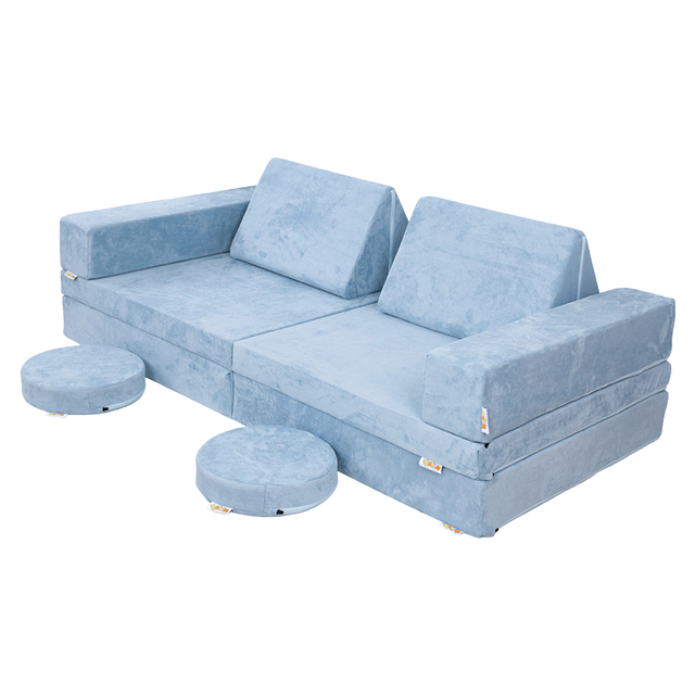 Australia's Best Seller Modern 10-set Modular Foam Kids Sofa Bed Foldable For Play & Study Storage For Outdoor Schools Hotels