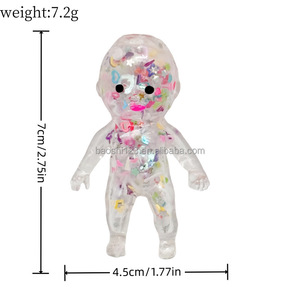 Muñeca de Lentejuelas TPR con Cuentas de Espuma, Juguete Antiestrés, Juguete de Compresión de Rebote Lento, Juguete Antiansiedad y Desestresante - Product Image 3