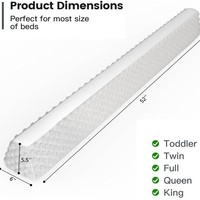 Barrière de lit en mousse personnalisée avec sangle de sécurité réglable et amovible