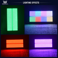 Pack de 10 Lumières de Scène DJ à Effet Stroboscopique et Wash LED RGB DMX 280W (960 LED) à 8+8 Segments avec Flight Case