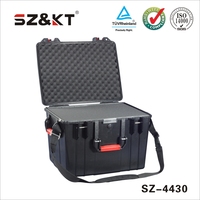 Boîte à outils en plastique ABS rigide à prix raisonnable, résistante aux chocs IK10, étanche IP67, pour le stockage et la protection des équipements, avec mousse personnalisée