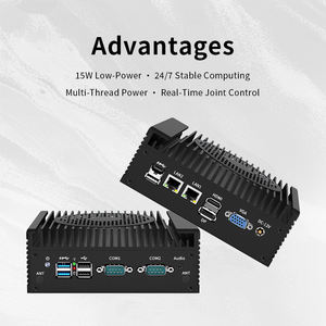 N305/n100 एम्बेडेड फैनलेस औद्योगिक मिनी पीसी बॉक्स दीन-रेल एज कंप्यूटिंग के साथ gpo Rs232 rs485 दोहरी लान इनटेल कोर के साथ - Product Image 3