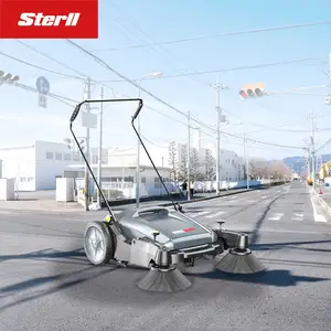 Industrial Walk Behind Manual Push Semiautomático de carga eléctrica Street Road Floor Sweeper para la venta