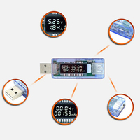 Probador de prueba de potencia móvil de capacidad de alimentación USB Medidor de voltaje y corriente USB Probador de capacidad de batería Medidores de corriente de voltaje
