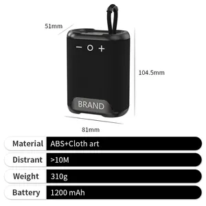 مكبرات صوت مخصصة تعمل بالبلوتوث مكبرات صوت سوداء منزلية مقاومة للماء مكبرات صوت للأعمال