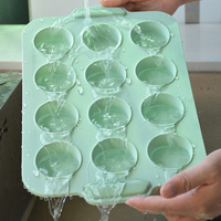 Moules à gâteau en silicone en gros, forme géométrique à 12 cavités, 3D, compatibles lave-vaisselle et four